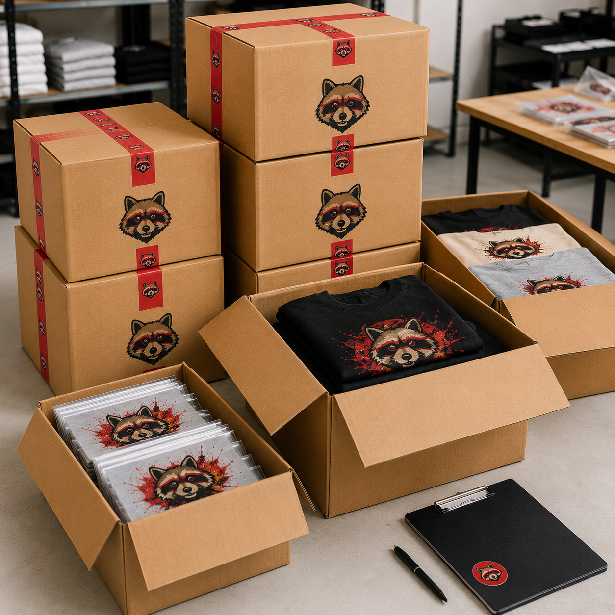 Boxes / bulk order packed for shipping