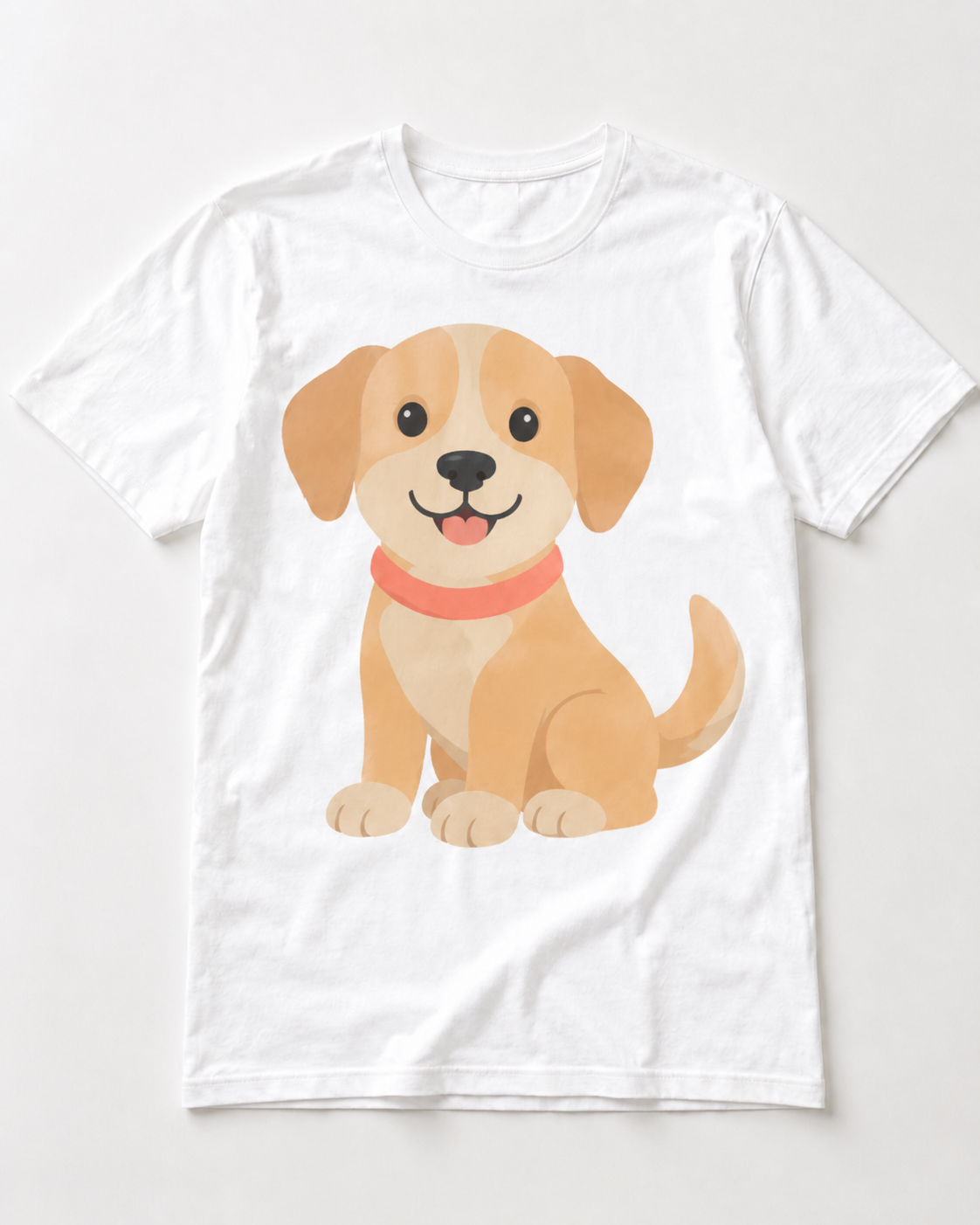 A3 large front print on a tee