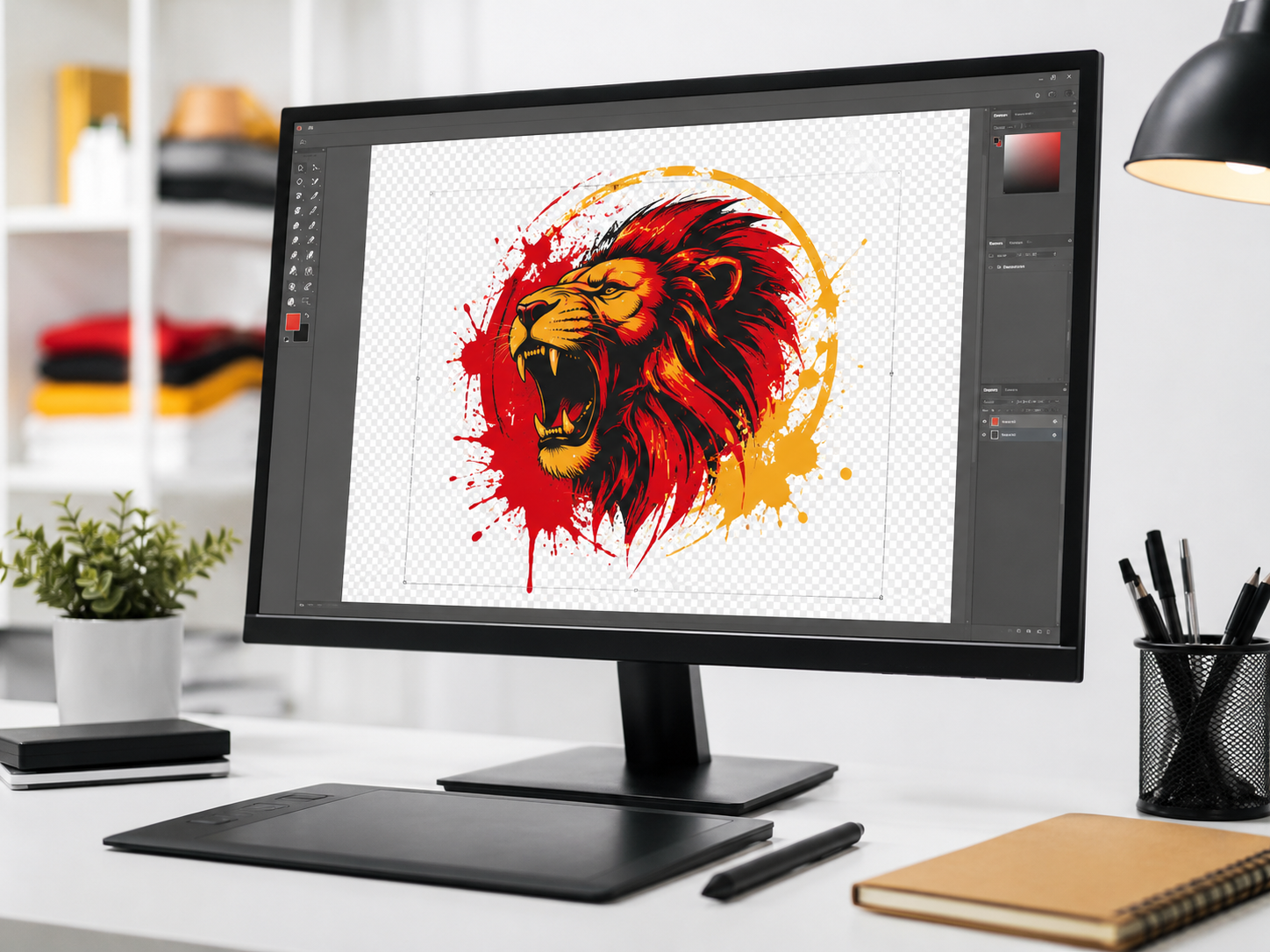 Artwork file prep on screen