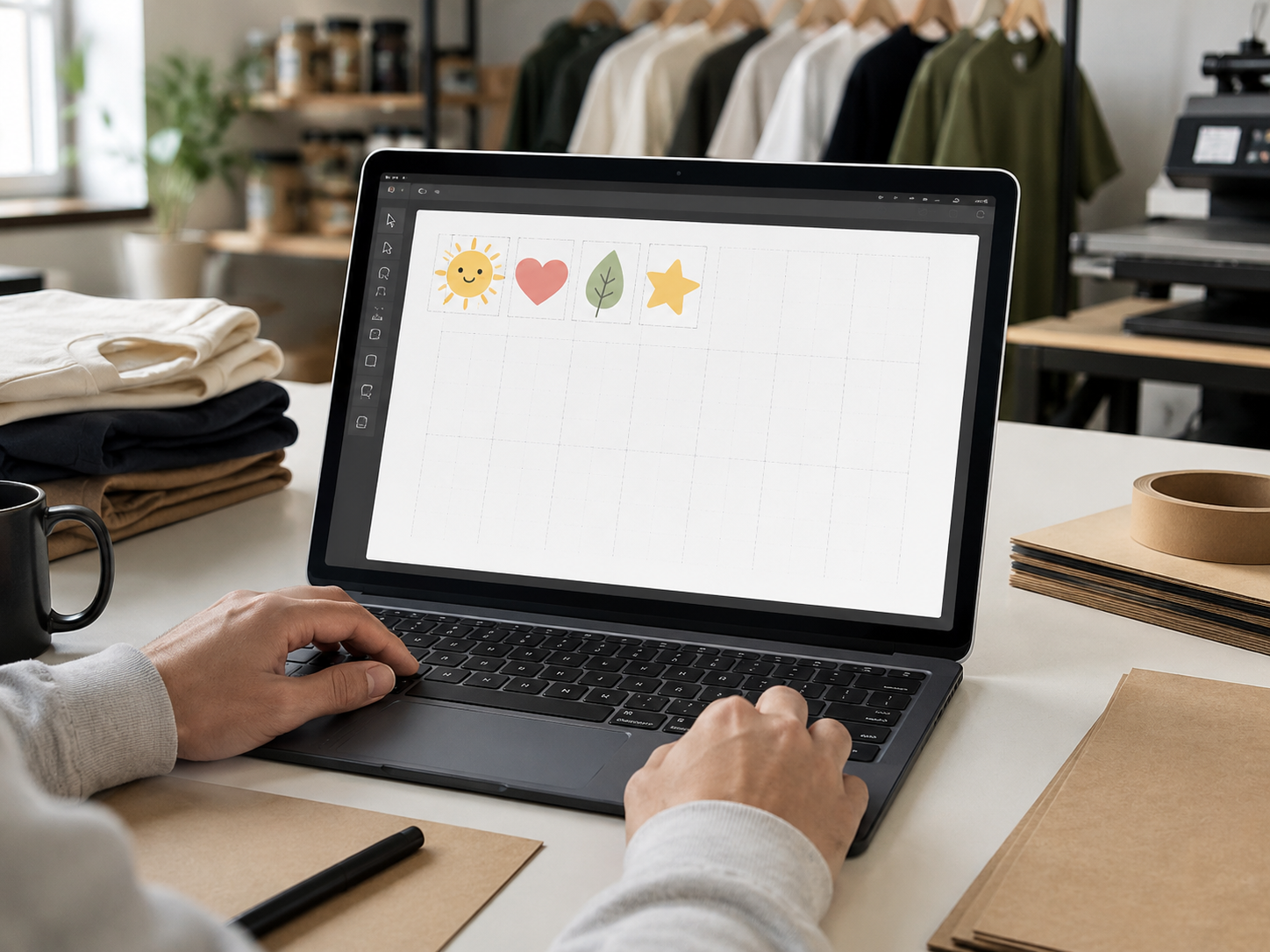 A first-time buyer with a single artwork file ready to send