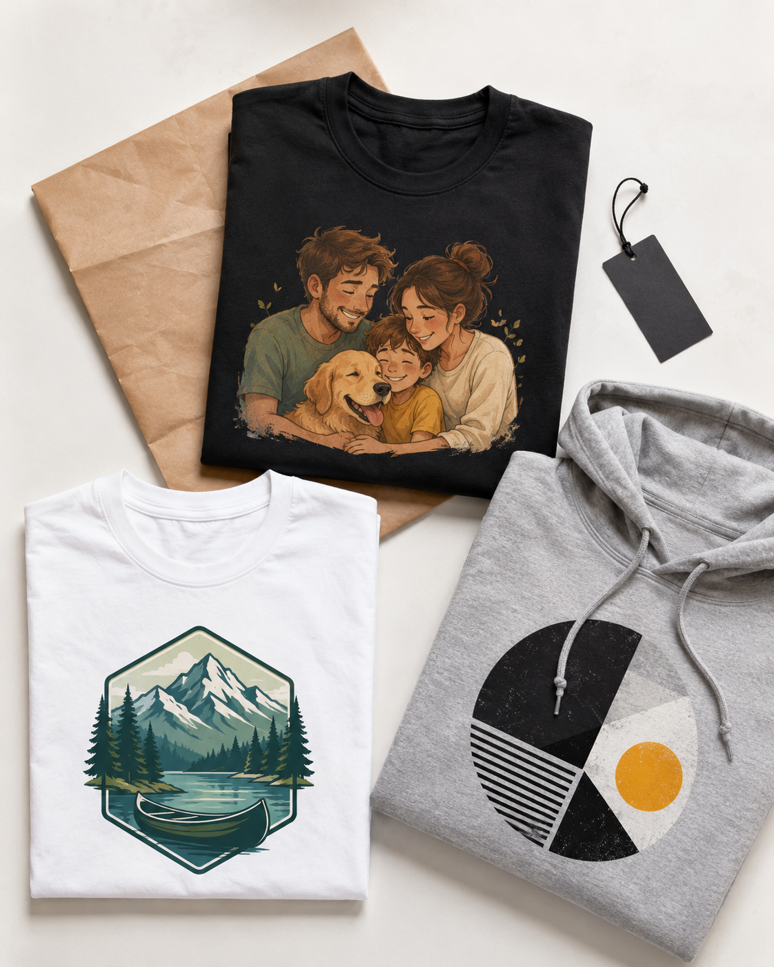 Pressed DTF print on apparel